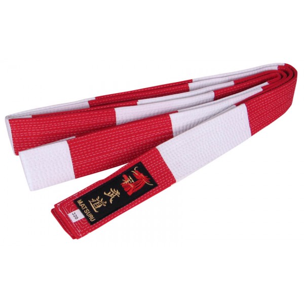 judo-belt-red-white